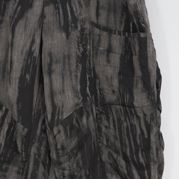 OLARS ULLA Ruched Pants in Gray & Black Sustainable Durable Functional Size L - Picture 8 of 10